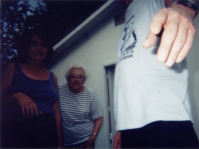 Mema, Grandma Bea & Papa's arm